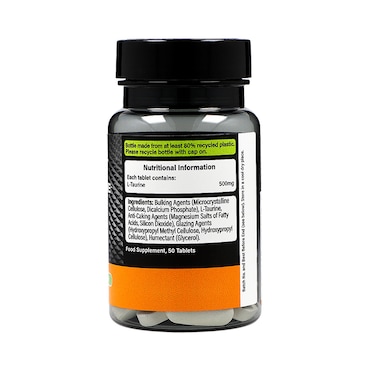 Taurine 500mg 50 Tablets image 2