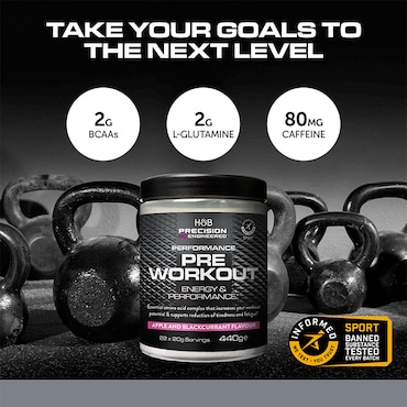 Performance Pre Workout Apple & Blackcurrant 440g image 6