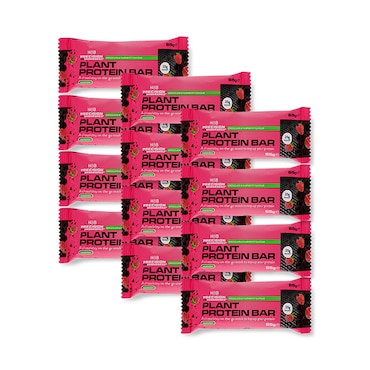 Plant Protein Bar Dark Chocolate Raspberry 12 x 60g image 1