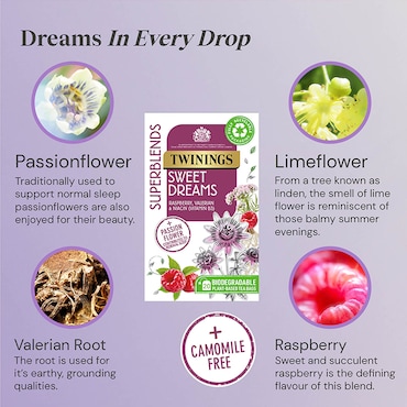 Twinings Superblends Sweet Dreams Tea 20 Tea Bags image 2