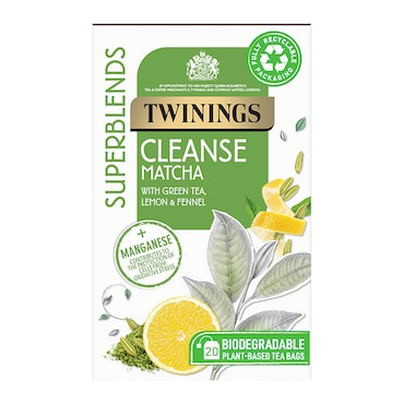 Twinings Superblends Cleanse Matcha Tea 20 Tea Bags image 1