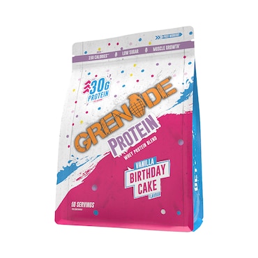 Grenade Whey Protein Birthday Cake 2kg image 1