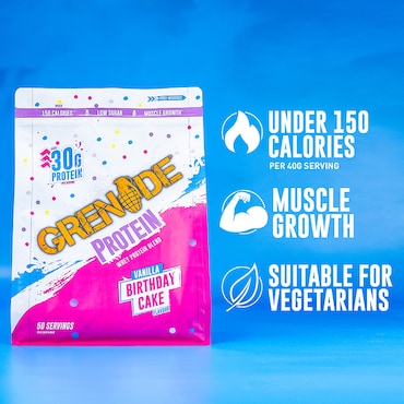 Grenade Whey Protein Birthday Cake 2kg image 2