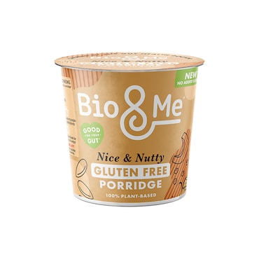 Bio&Me Nice & Nutty Gut-Loving Gluten Free Porridge Pot 58g image 1
