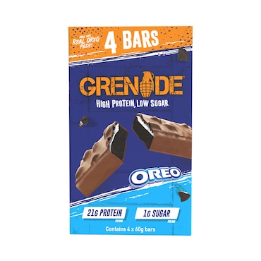 Grenade Oreo Milk Chocolate Protein Bar 4x 60g image 1