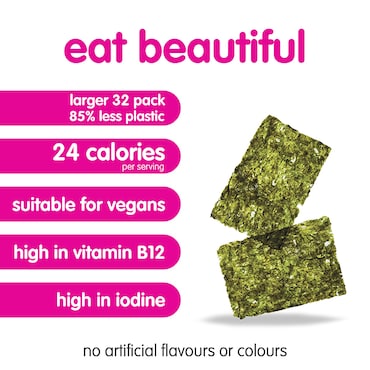 Itsu Sea Salt Crispy Seaweed Thins 5g image 2