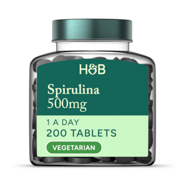 Holland & Barrett Spirulina 500mg 200 Tablets image 1