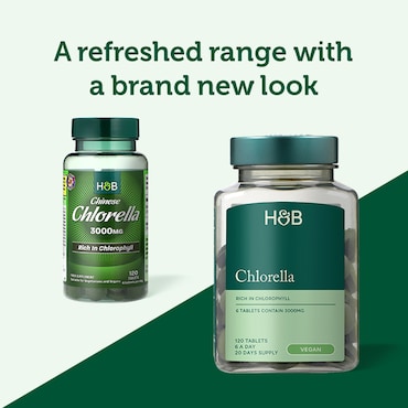 Holland & Barrett Chlorella Rich in Chlorophyll 3000mg 120 Tablets image 4