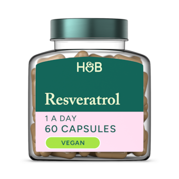 Holland & Barrett Resveratrol 250mg with Red Wine Extract 10mg 60 Capsules image 1