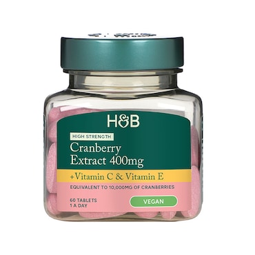 Holland & Barrett High Strength Cranberry Extract 400mg 60 Tablets image 1