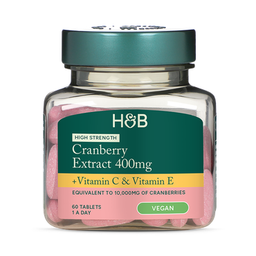 Holland & Barrett High Strength Cranberry Extract 400mg 60 Tablets