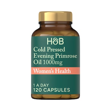 Holland & Barrett Cold Pressed Evening Primrose Oil 1000mg 120 Capsules image 1