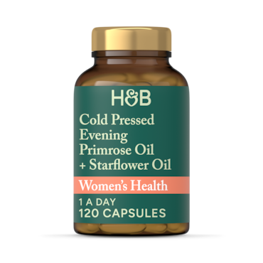 Holland & Barrett Evening Primrose & Starflower Oil 1000mg 120 Capsules image 1