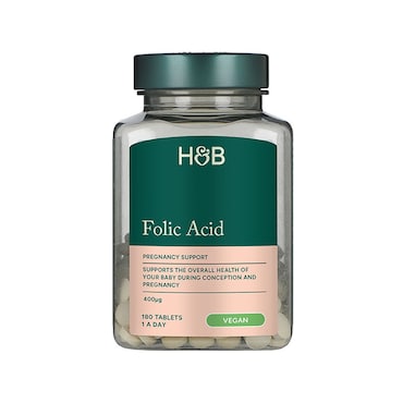 Holland & Barrett Folic Acid 400ug 180 Tablets image 1