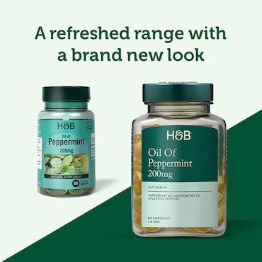 Holland & Barrett Oil of Peppermint 200mg 60 Capsules image 6