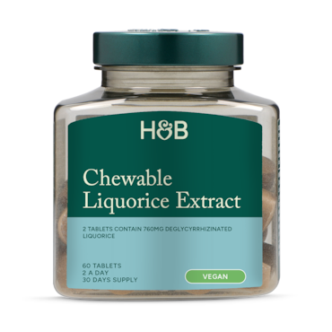 Holland & Barrett Chewable Liquorice 760mg 60 Tablets image 1