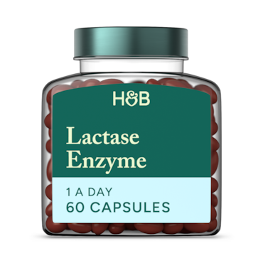 Holland & Barrett Lactase Enzyme 125mg 60 Capsules image 1