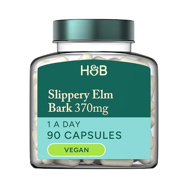 Holland & Barrett Slippery Elm Bark 370mg 90 Capsules image 1