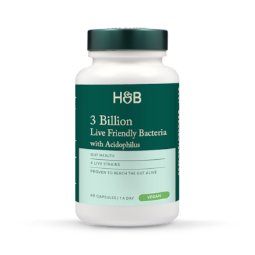 Holland & Barrett Live Friendly Bacteria with Acidophilus 3 Billion 60 Capsules image 2