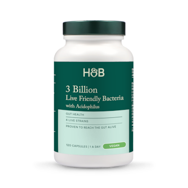 Holland & Barrett Live Friendly Bacteria with Acidophilus 3 Billion 120 Capsules image 2