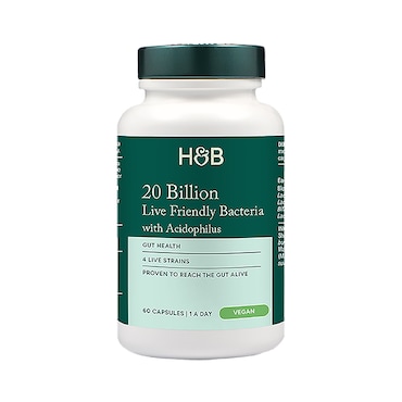 Holland & Barrett Live Friendly Bacteria 20 Billion 60 Capsules image 2