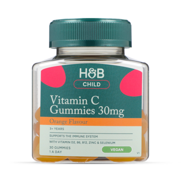 Holland & Barrett Kids Vitamin C Immune Support Orange Flavour 30mg 30 Gummies