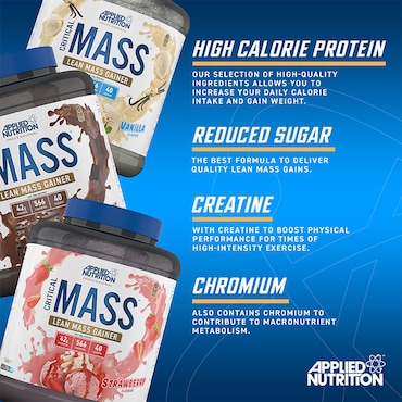 Applied Nutrition Critical Mass Gainer Strawberry 2.4kg image 2