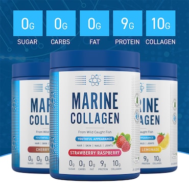 Applied Nutrition Marine Collagen Strawberry Raspberry 300g image 2