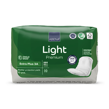 Abena Light Extra Plus 3A, 650ml Absorbency, 10 Incontinence Pads