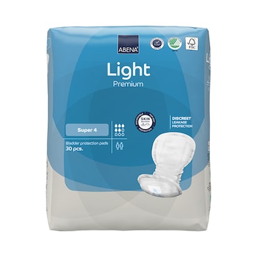 Abena Light Super 4, 850ml Absorbency, 30 Incontinence Pads image 1