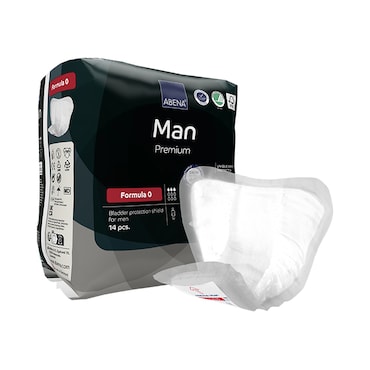 Abena Man Formula 0 Premium, 300ml Absorbency, 14 Incontinence Pads image 1