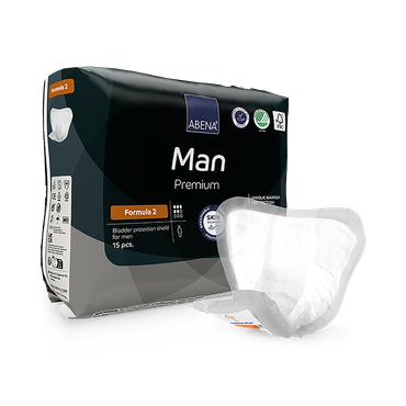 Abena Man Formula 2, 700ml Absorbency, Pack of 15 Incontinence Pads