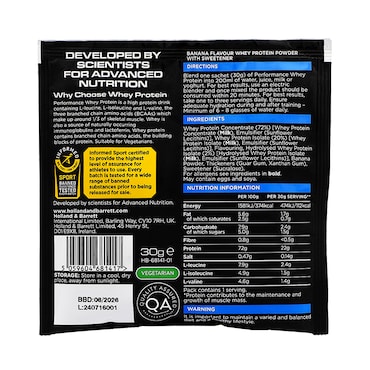 Whey Protein Banana Sachet 30g image 2