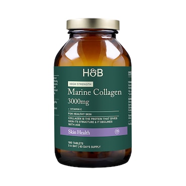 Holland & Barrett Marine Collagen with Vitamin C 180 Tablets image 1