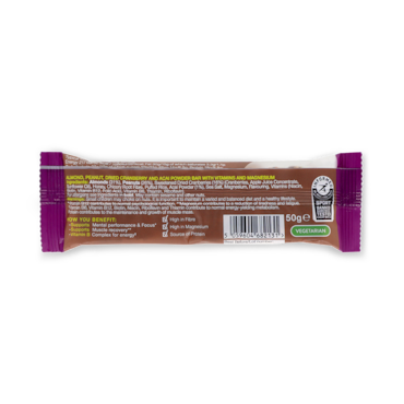 Super Good Bar Almond & Acai Berry 50g image 6