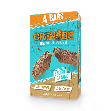 Grenade Choc Chip Salted Caramel Protein Bars 4x 60g