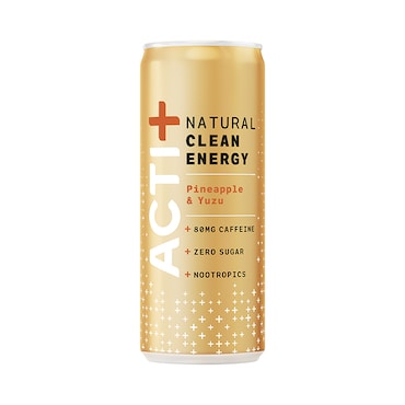 Acti+ Clean Energy Pineapple & Yuzu Drink 250ml image 1