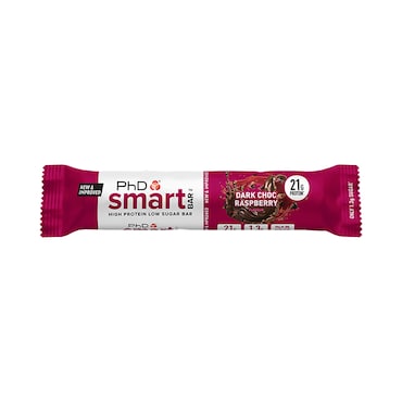 PhD Smart Bar Dark Choc Raspberry Protein Bar 64g