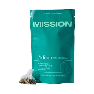 Mission Perform Yerba Mate Tea (Lemongrass & Mint) 30 Tea Bags image 1