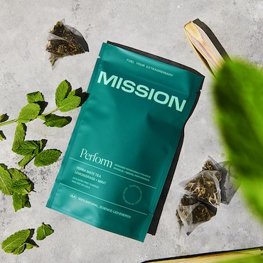 Mission Perform Yerba Mate Tea (Lemongrass & Mint) 30 Tea Bags image 2