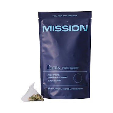 Mission Focus Yerba Mate Tea (Peppermint & Liquorice) 30 Tea Bags image 1