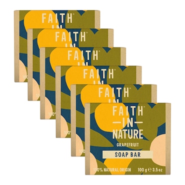 Faith in Nature Grapefruit Soap 6 x 100g image 1