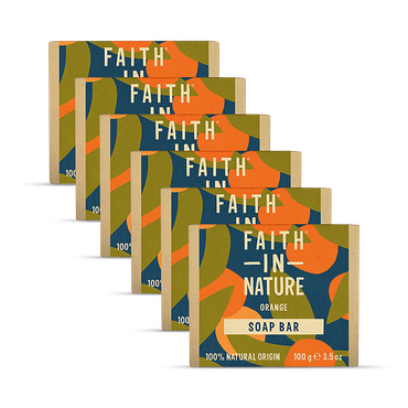 Faith in Nature Orange Soap 6 x 100g