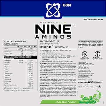 USN Nine Aminos Jelly Bean 330g image 4