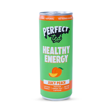 PerfectTed Matcha Juicy Peach Energy Drink 250ml