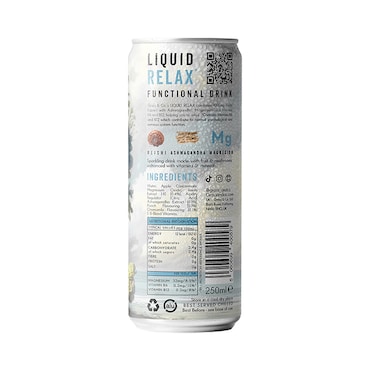 Grass & Co. Liquid Relax (Peach, Chamomile & Reishi) Functional Sparkling Drink 250ml image 2