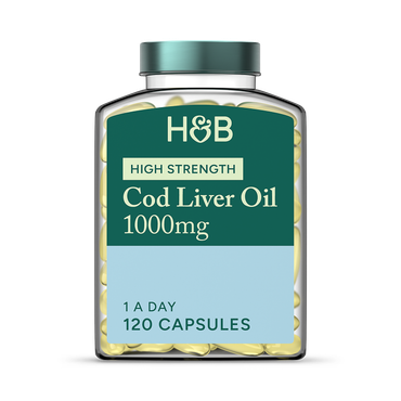 Holland & Barrett Pure Cod Liver Oil 1000mg 120 Capsules