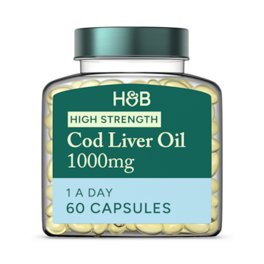 Holland & Barrett Pure Cod Liver Oil 1000mg 60 Capsules image 1