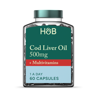 Review of Holland & Barrett Pure Cod Liver Oil & Multivitamins 500mg 60 Capsules