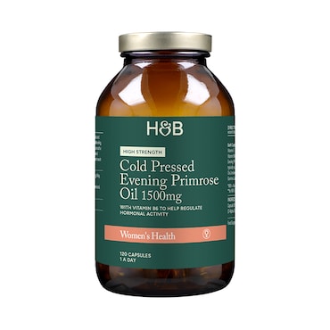 Holland & Barrett High Strength Cold Pressed Evening Primrose Oil 1500mg 120 Capsules image 2